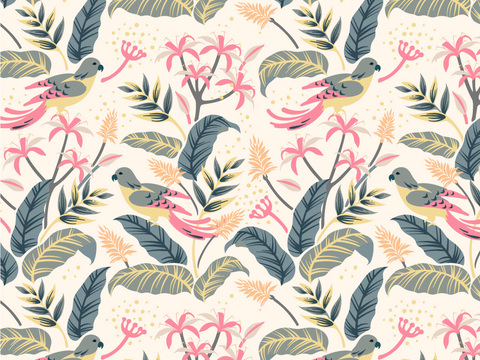 小清晰动植物图案纹理肌理25