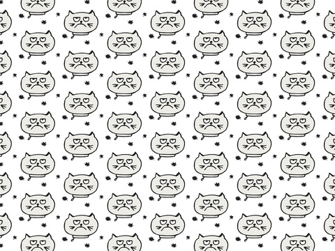 卡通可爱儿童动物图案纹理肌理95