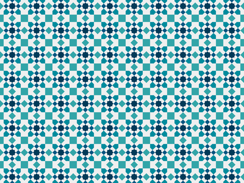 摩洛哥民族风蓝色马赛克几何图案纹理49