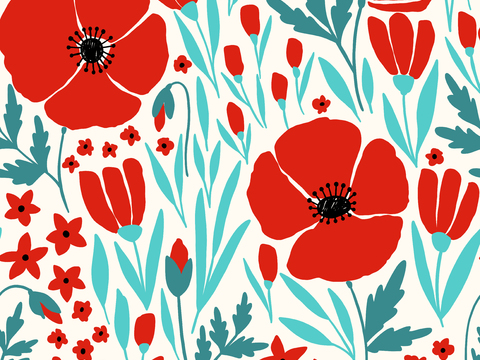 时尚植物图案纹理肌理9