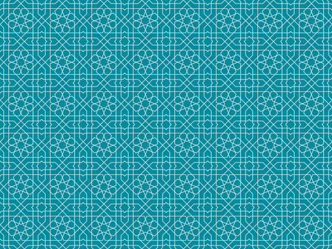  摩洛哥民族风蓝色马赛克几何图案纹理45 