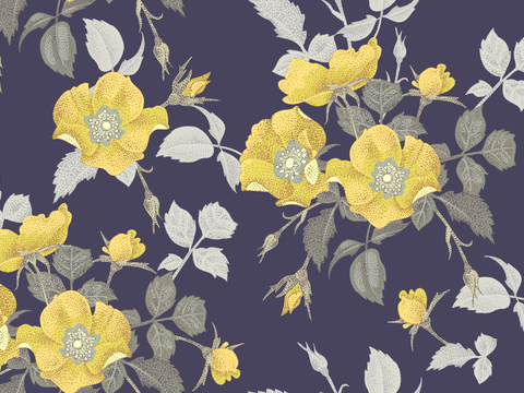 中式植物图案纹理肌理21