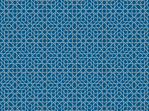  摩洛哥民族风蓝色马赛克几何图案纹理2 