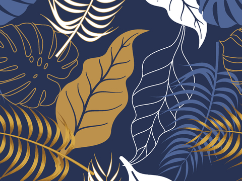 时尚热带植物花纹图案纹理肌理28