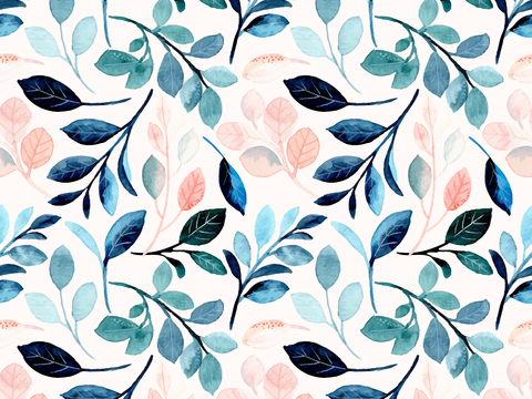  水彩风小清晰植物树叶图案纹理肌理72 