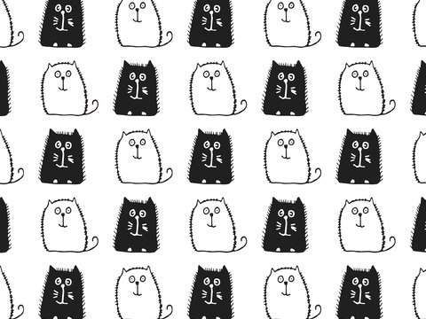 卡通可爱儿童动物图案纹理肌理96