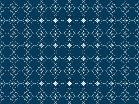 摩洛哥民族风蓝色马赛克几何图案纹理73