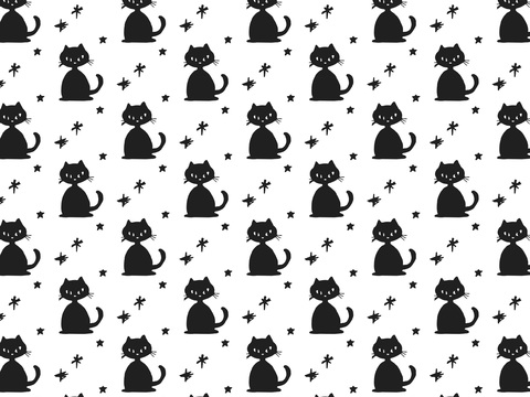  卡通可爱儿童动物图案纹理肌理115 