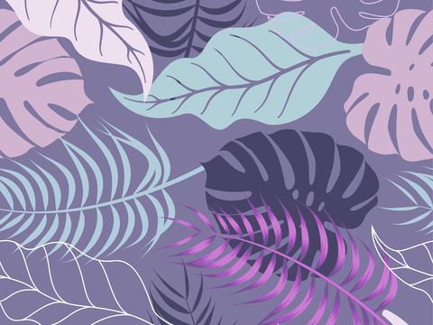 时尚热带植物花纹图案纹理肌理89