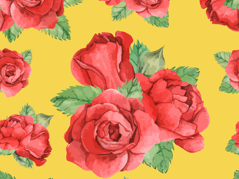  小清新治愈系植物图案纹理肌理41 