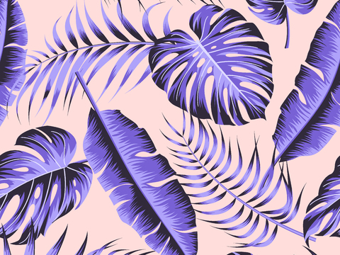 时尚热带植物花纹图案纹理肌理20 (2)