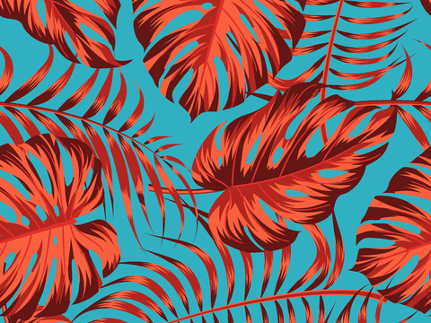  时尚热带植物花纹图案纹理肌理36 