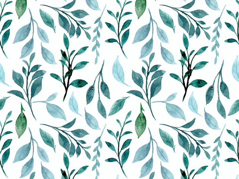 水彩风小清晰植物树叶图案纹理肌理59