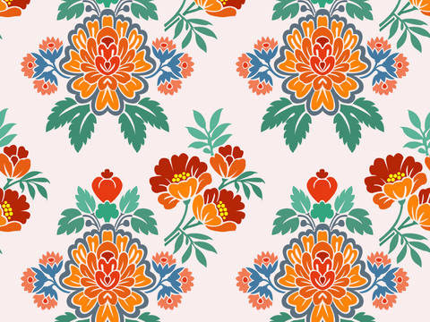 小清新治愈系植物图案纹理肌理15