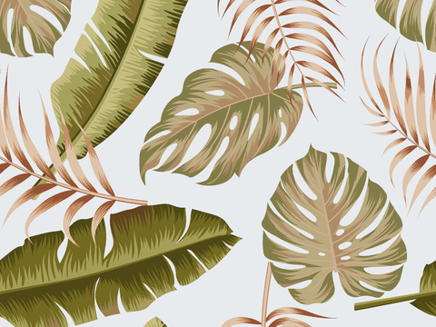 时尚热带植物花纹图案纹理肌理3
