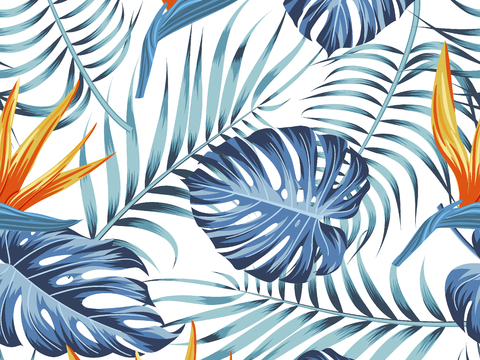 时尚热带植物花纹图案纹理肌理16 (2)