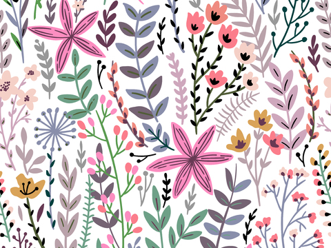 时尚植物图案纹理肌理8