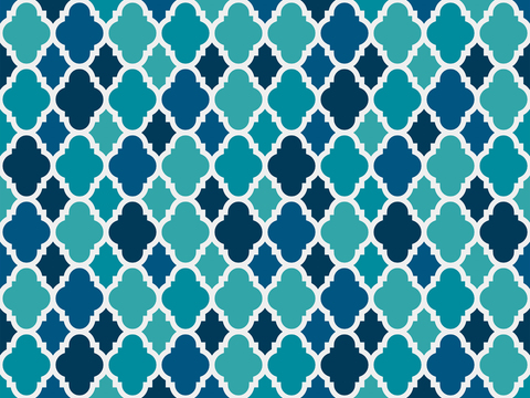 摩洛哥民族风蓝色马赛克几何图案纹理25