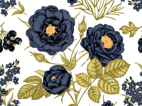  小清晰植物花纹图案纹理5 