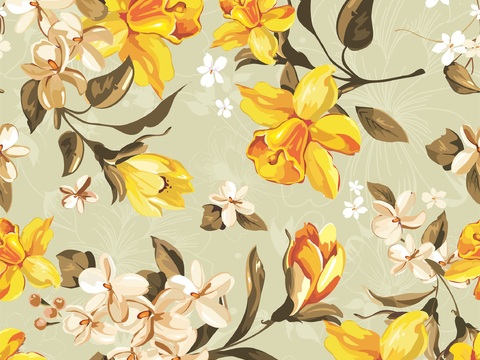  小清晰植物花纹图案纹理13 