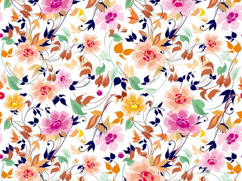 时尚植物图案纹理肌理26