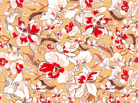 时尚植物图案纹理肌理30