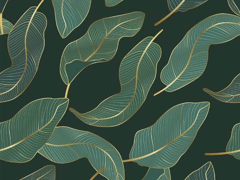  时尚热带植物花纹图案纹理肌理40 