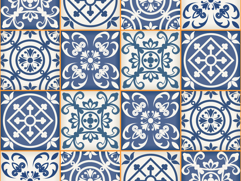 复古民族拼花图案纹理肌理28