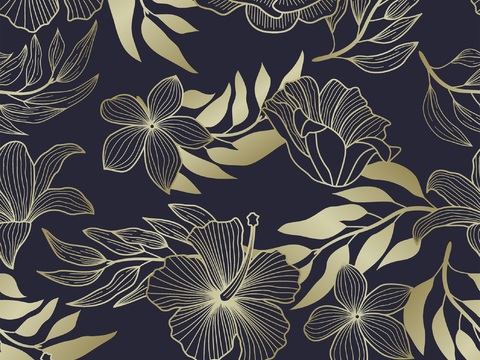 时尚热带植物花纹图案纹理肌理12 (2)