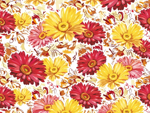 时尚植物图案纹理肌理29