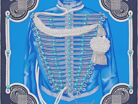  国外高端丝巾面料印花图案1021 