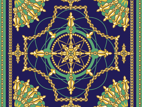 复古民族风花纹图案纹理3