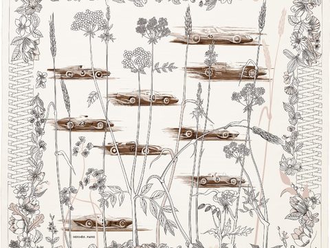  国外高端丝巾面料印花图案10 