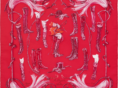  国外高端丝巾面料印花图案1011 