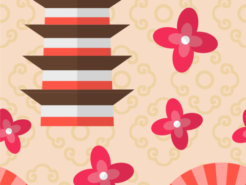 小清晰日式和风图案纹理肌理94