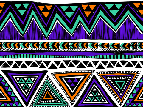 复古民族风花纹图案纹理23