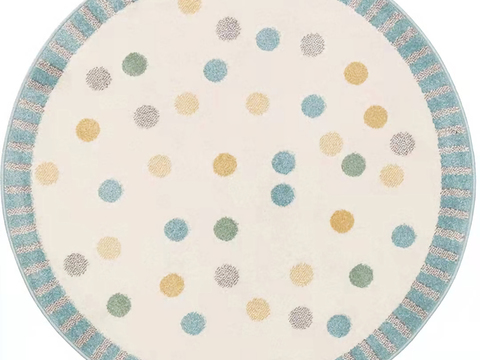 现代简约彩色儿童地毯