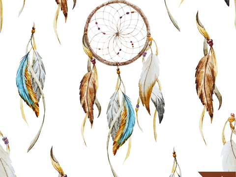 复古民族风花纹图案纹理1