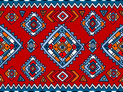 复古民族风花纹图案纹理17