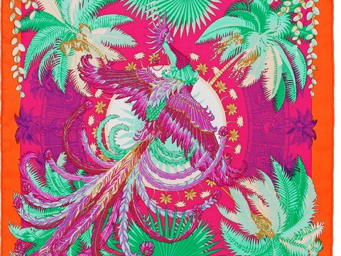  国外高端丝巾面料印花图案1044 