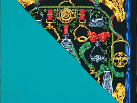  国外高端丝巾面料印花图案1007 