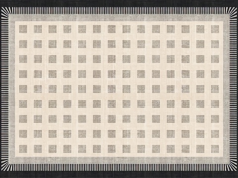 中古奶油地毯 块毯贴图