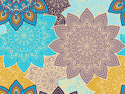 复古民族风花纹图案纹理8