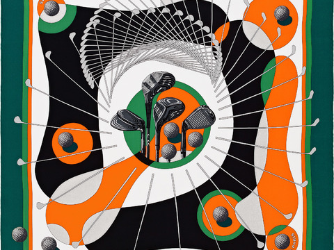  国外高端丝巾面料印花图案1193 