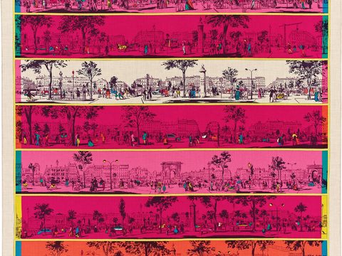  国外高端丝巾面料印花图案233 