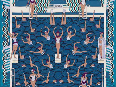  国外高端丝巾面料印花图案1224 