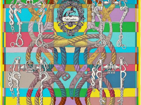  国外高端丝巾面料印花图案343 