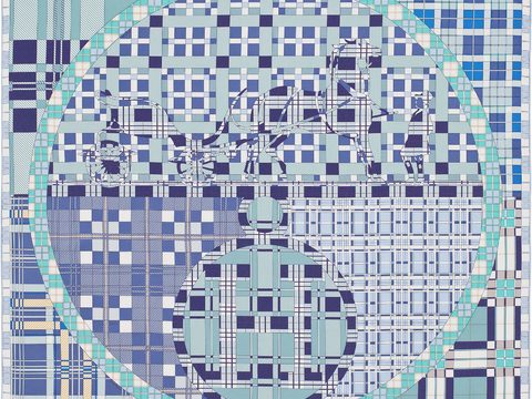  国外高端丝巾面料印花图案323 