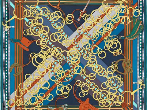 国外高端丝巾面料印花图案220