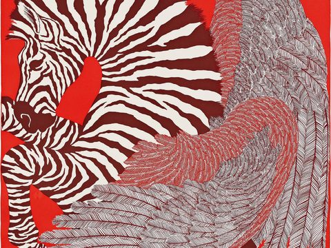  国外高端丝巾面料印花图案32 